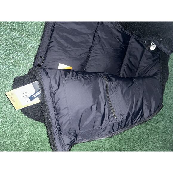 NWT North Face Women’s High Pile Sherpa Nuptse Short Crop 3XL Jacket Black J11 - Picture 9 of 16